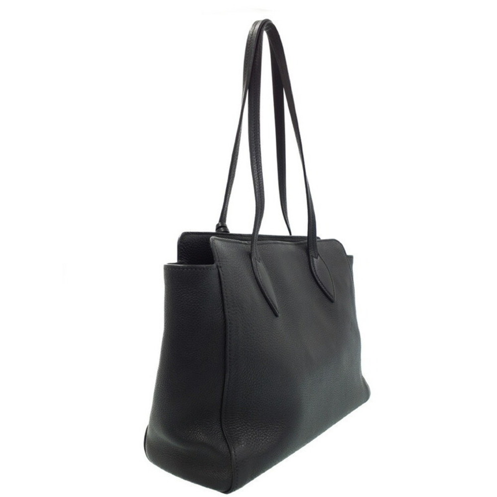 Prada Black Pebbled Leather Shoulder Bag